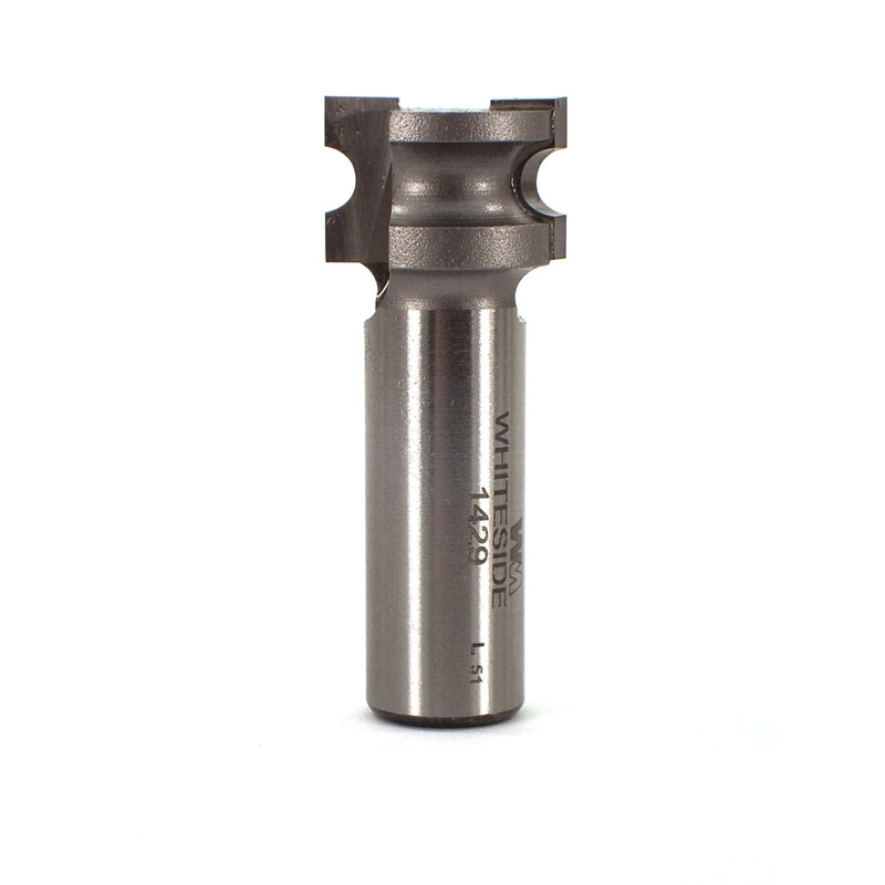 1429 Half Round (Bull Nose) Router Bit 1/2" SH 3/32" R X 3/16" Co X 1/2" CL 3/4" D